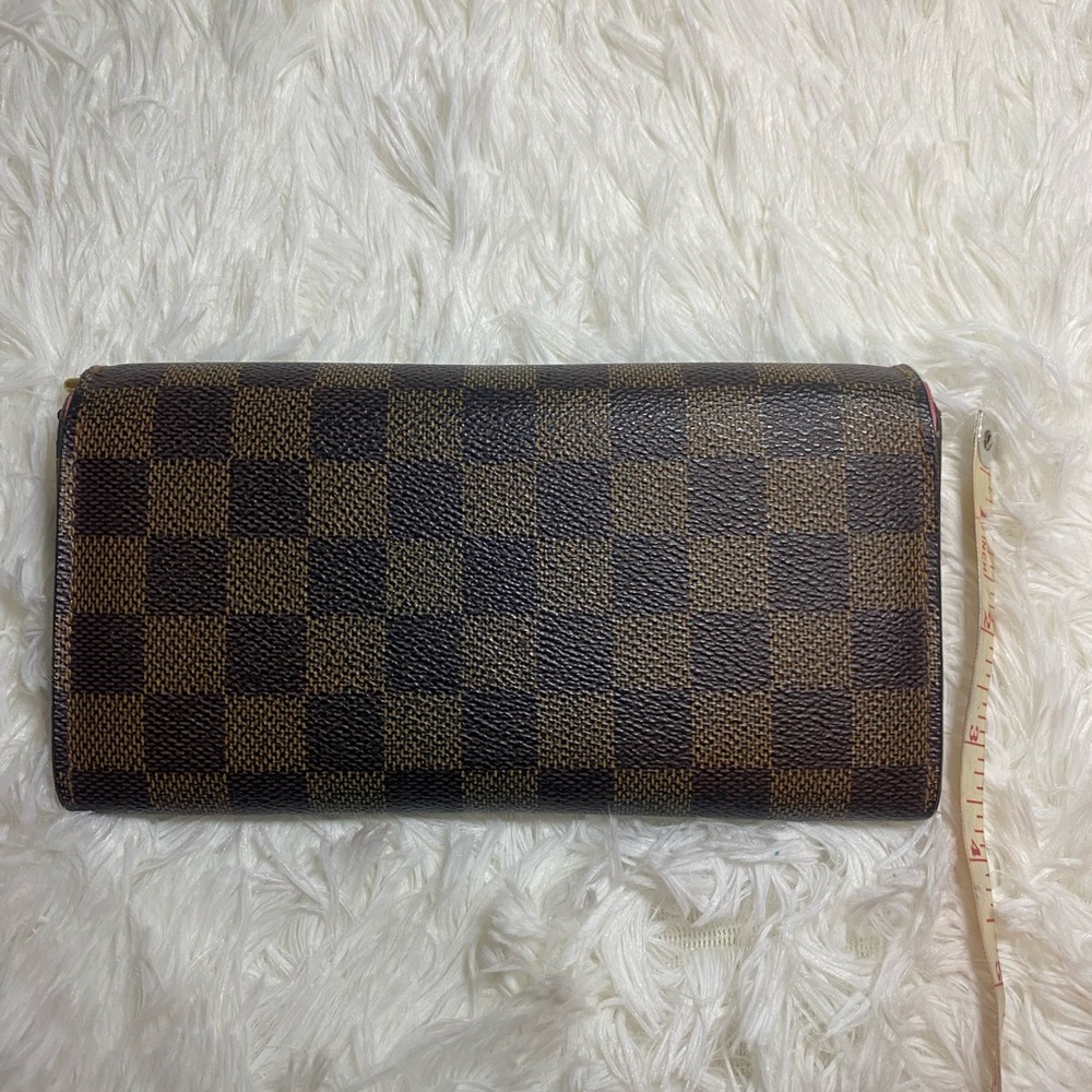 Louis Vuitton Damier Ebene Brown Checkered Wallet - Picture 2 of 12